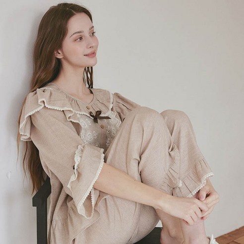 밤새 뒤척이지 않고 꿀잠 자는 비법? 🌙 국내 제작 순면 잠옷 솔직 후기 루나루즈잠옷