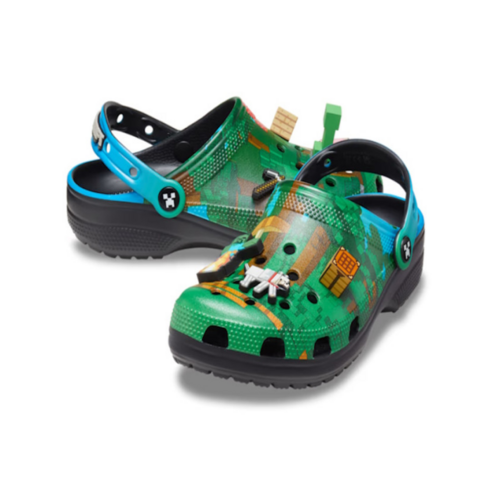 발 닿는 곳마다 즐거움이 팡팡! 크록스 마인크래프트 클로그, 어른이도 행복해지는 마법 마인크래프트크록스